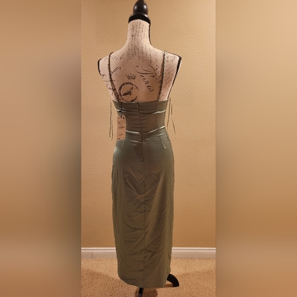 NWT ZARA SATIN DRESS - Picture 3 of 5